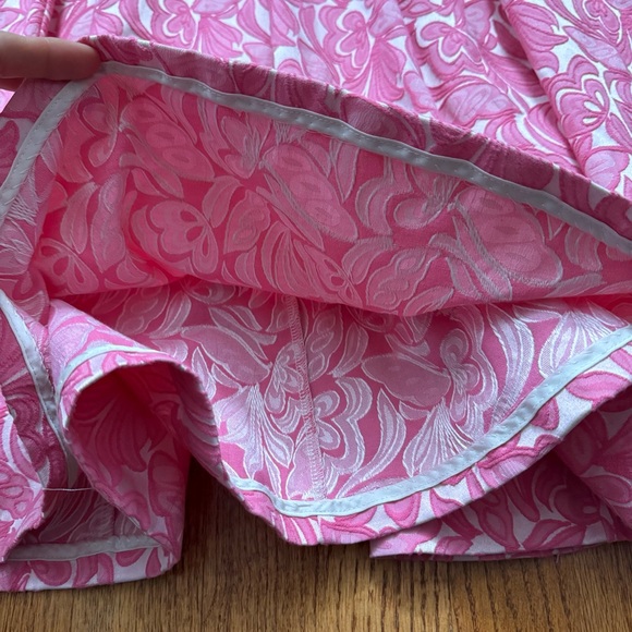 Anthropologie Maeve Claribel Jacquard Applique Barbiecore Dress Size 6 - Picture 13 of 16